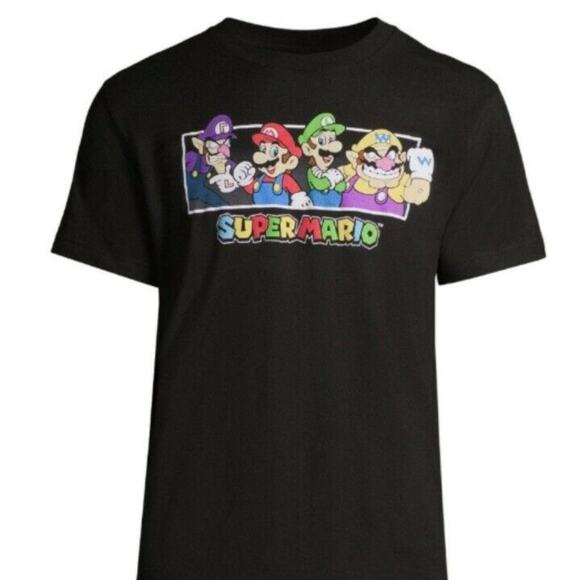 Super Mario Bros Graphic Tee Shirt Size 2XL (50/52) Mario Luigi NEW - Picture 1 of 1